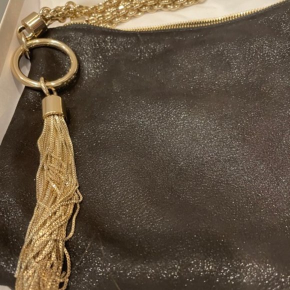 Jimmy Choo Sparkle Suede Callie Bag - Picture 4 of 9